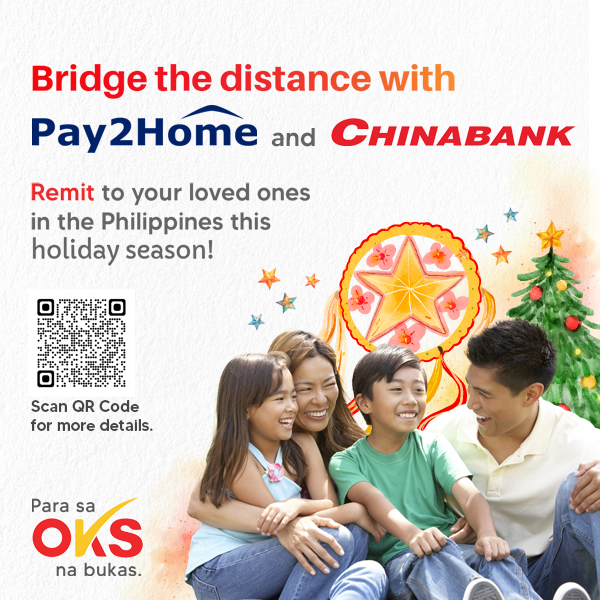 Bridge the distance with Pay2Home and Chinabank
